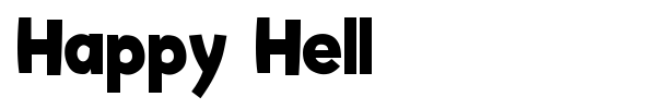 Happy Hell font preview